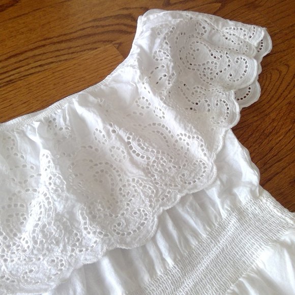 J for Justify Size XL 100% Cotton OTS Eyelet Dress - Picture 13 of 14